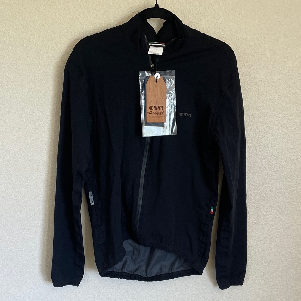 NWT Campagnolo Men's Cycling Performance Jacket L Water-Resistant Full Zip Shell
